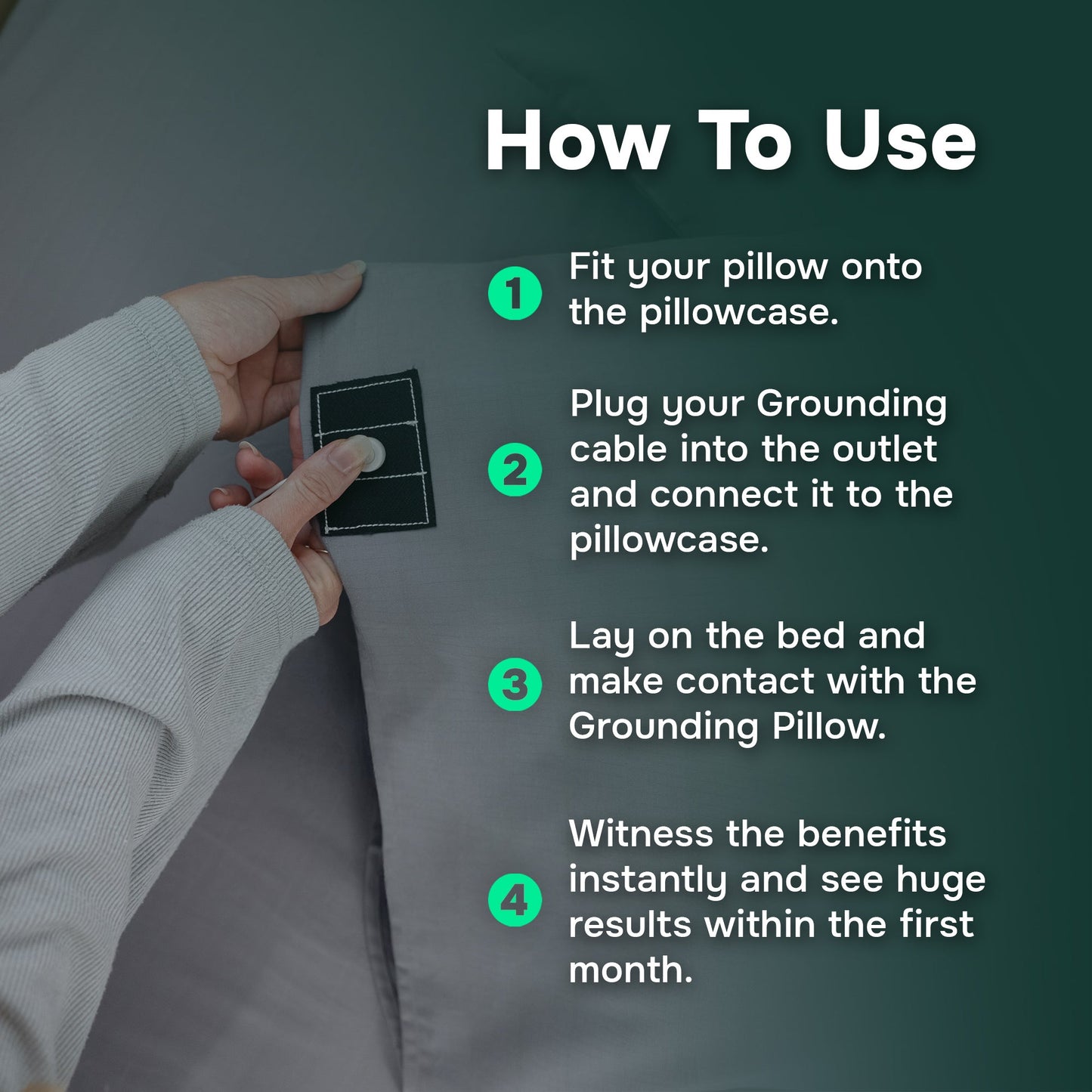 PureGrounding® Grounding Pillow Case